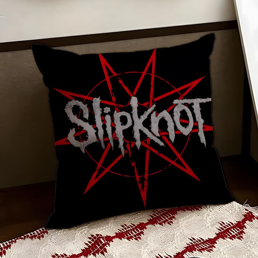 Band SSlipknot Cushion Cover Reversible Soft Durable Pillow Cover Home Car MultiScene Use for Daily Comfort