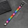 Punk Hip-Hop Square Rivets Pu Leather Bracelet For Male Female Buckle Wristband Vintage Jewelry