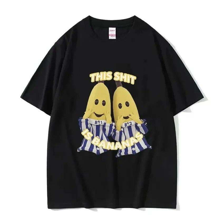 Funny Cute Banana Cat Happy Bananacat Meme Tshirt Unisex Women T-Shirt Cotton Streetwear Short Sleeve T Shirt Tee Clothes