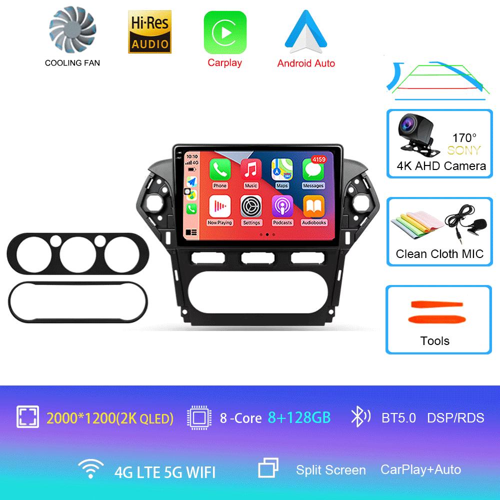 Car Radio Android 14 For Ford Mondeo 4 2010 2011 2012 2013 2014 Carplay Auto Multimedia GPS 360 Camera Player 2 Din Stereo Video