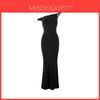 Sexy Elegantes Off-Shoulder Bodycon-Kleid Mit Handgefertigter Patchwork-Verarbeitung Für Abend- Und Party-Garderobe