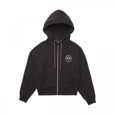 Akiii Piping Crop Hood Zip Up 2 Color  Akakfw20622700 