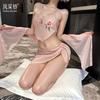Classical Style Belly Pocket Cheongsam Pure Desire Sexy Embroidery Uniform Seduction Bridal Outfit Hot Dance Girl Erotic Underwear