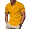 American Summer New Men's Polo Shirt Solid Color Lapel Color Matching Short-sleeved Men's Polo Shirt Spot