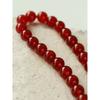 GEMCHIC Women's Vintage Red Agate Beaded Necklace Simple Geometric Collarbone Chain Statement Jewelry