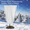 Non-Woven Winter Plant Cover With Zipper Drawstring Frost Protection Bag For Trees Shrubs Against Cold Snow Wind