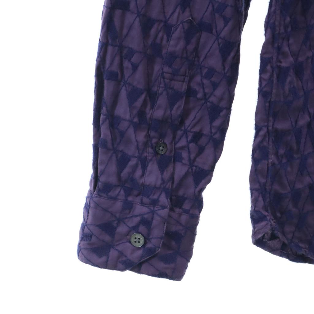 LANVIN en Bleu made in Japan Overall handle Long sleeve shirt 48 purple Men's Used