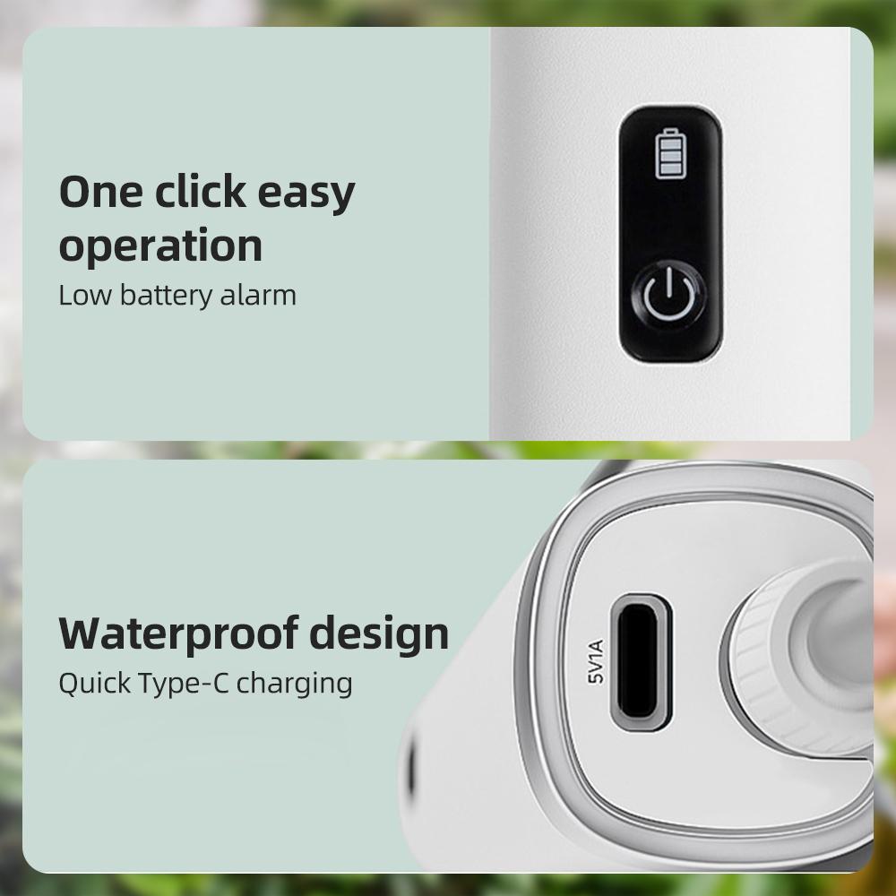 Różdżka do podlewania ze stali nierdzewnej z możliwością regulacji 3 strumieni i łatwą obsługą jednym kliknięciem, elektryczna