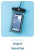 Transparent Waterproof PVC Phone Bag with Touchscreen and Floating Sand Design for Diving and Photo Taking