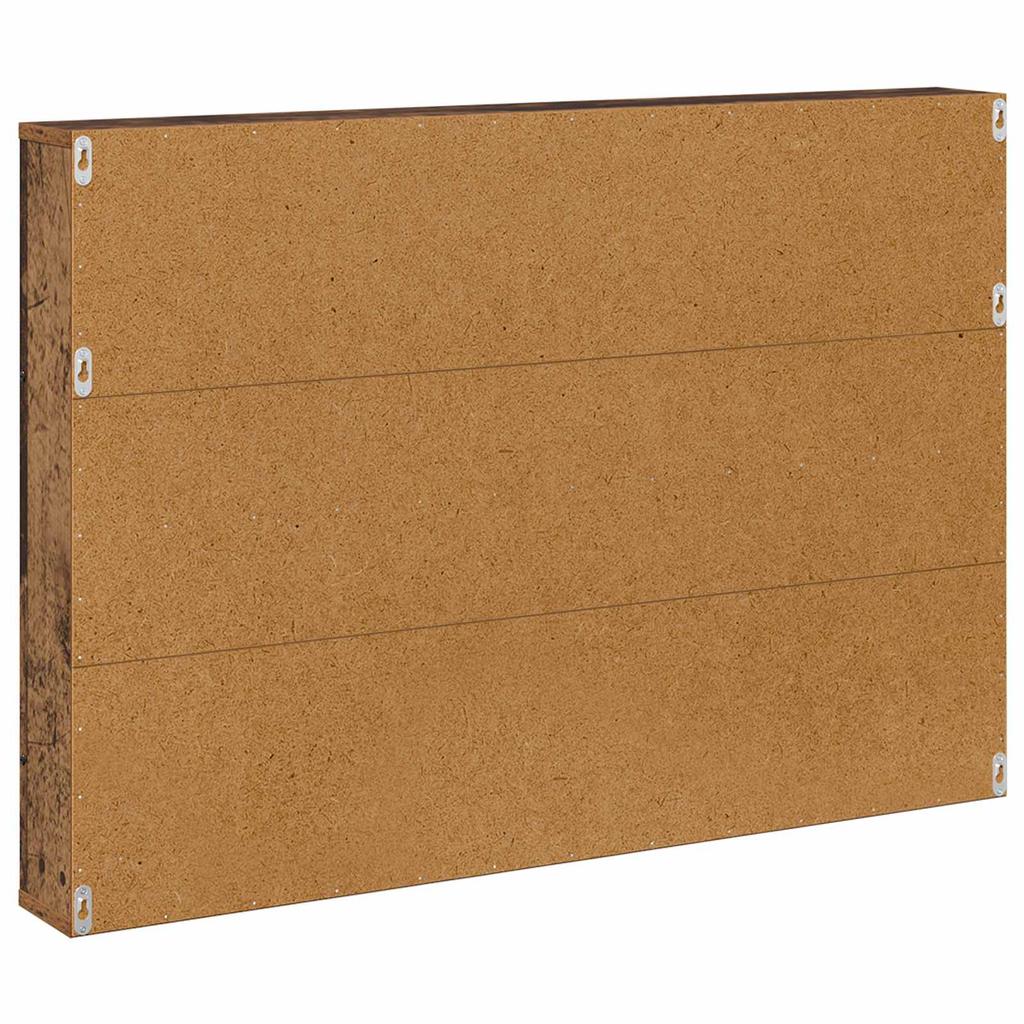 Magazine Shelf with Shelf Reclaimed Wood Style 100 x 12 x 70 cm Wood Based Material