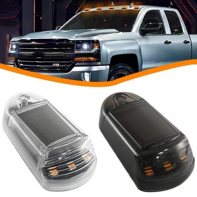 Solar Roof Mouse Light Car Roof Light Truck Pickup Light Yellow LED Ceiling Roof Indicator Warning Light Car Height Modifie X6S8