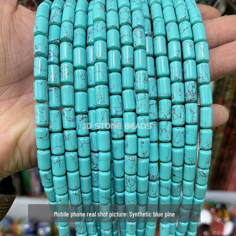 6x10mm Jingde Crystal Agate Cylindrical Loose Beads for DIY Jewelry Accessories