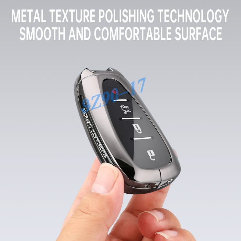 Metall Kohlefaser Auto Schlüsselanhänger Hülle Abdeckung Schlüsselbund Für Chevrolet Blazer Trax Equinox Cruze Malibu Traverse Trailblazer Camaro