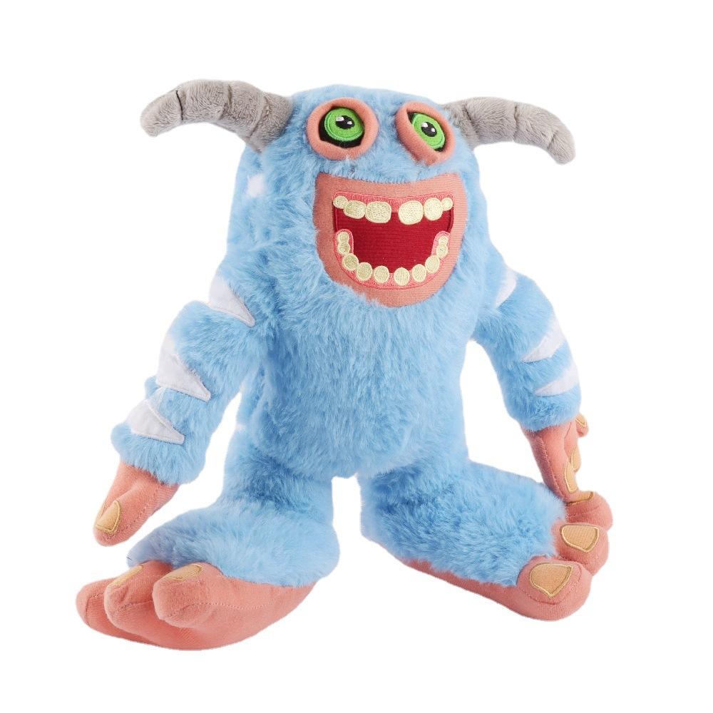

28CM Kawaii Peluches My Singing Monsters Plush Toy Cartoon Game Anime Wubbox Bigfoot Animals Horror Game Peripheral Kid Fan Gift 28cm синій