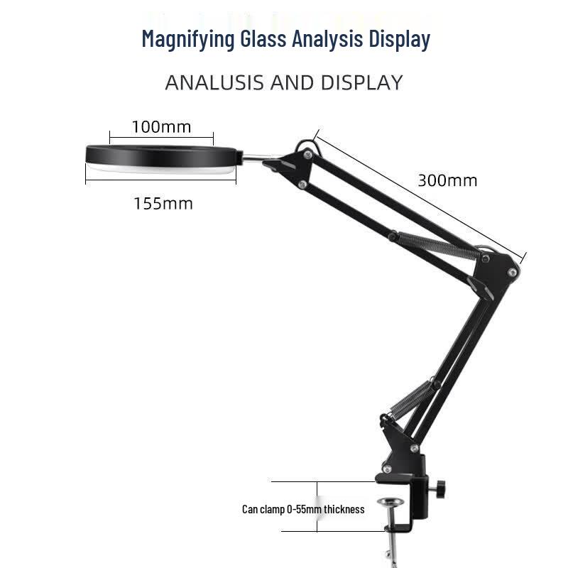 Chiweng Desk Clamp LED Magnifier Lamp