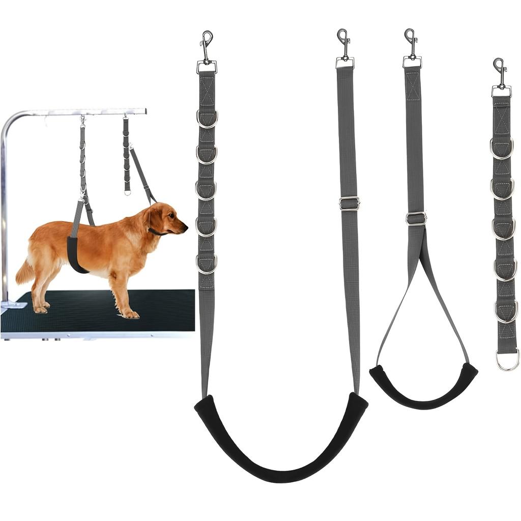 3 Stück Verstellbare Längen Haustierpflege Seil, Geeignet für Hundefrisierarm mit Hundeleine, Wird für die Hundepflege verwendet.