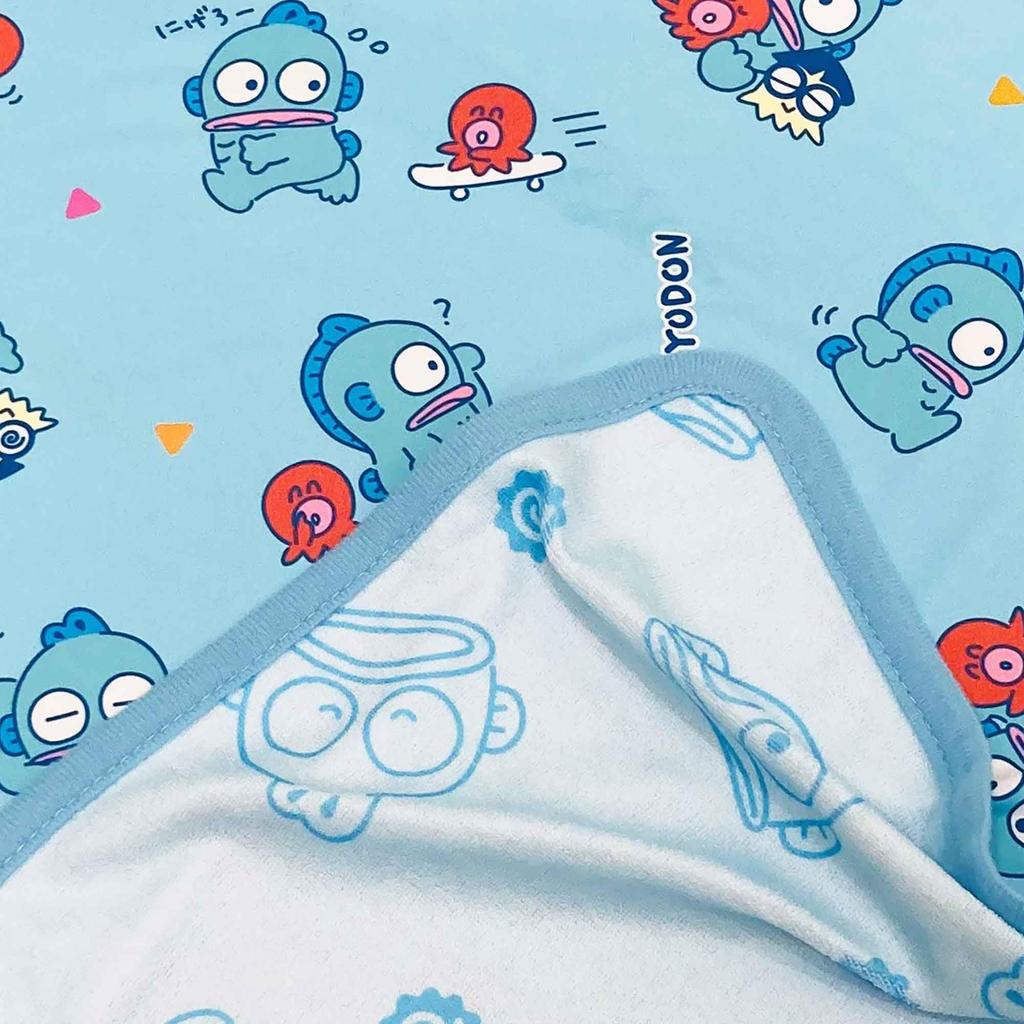 MORIPiLO Sanrio Summer Towel Blanket (Hangyodon Cool Blanket) Cute Cooling 70x100cm Blue SANRIO Character Morishita Pillow