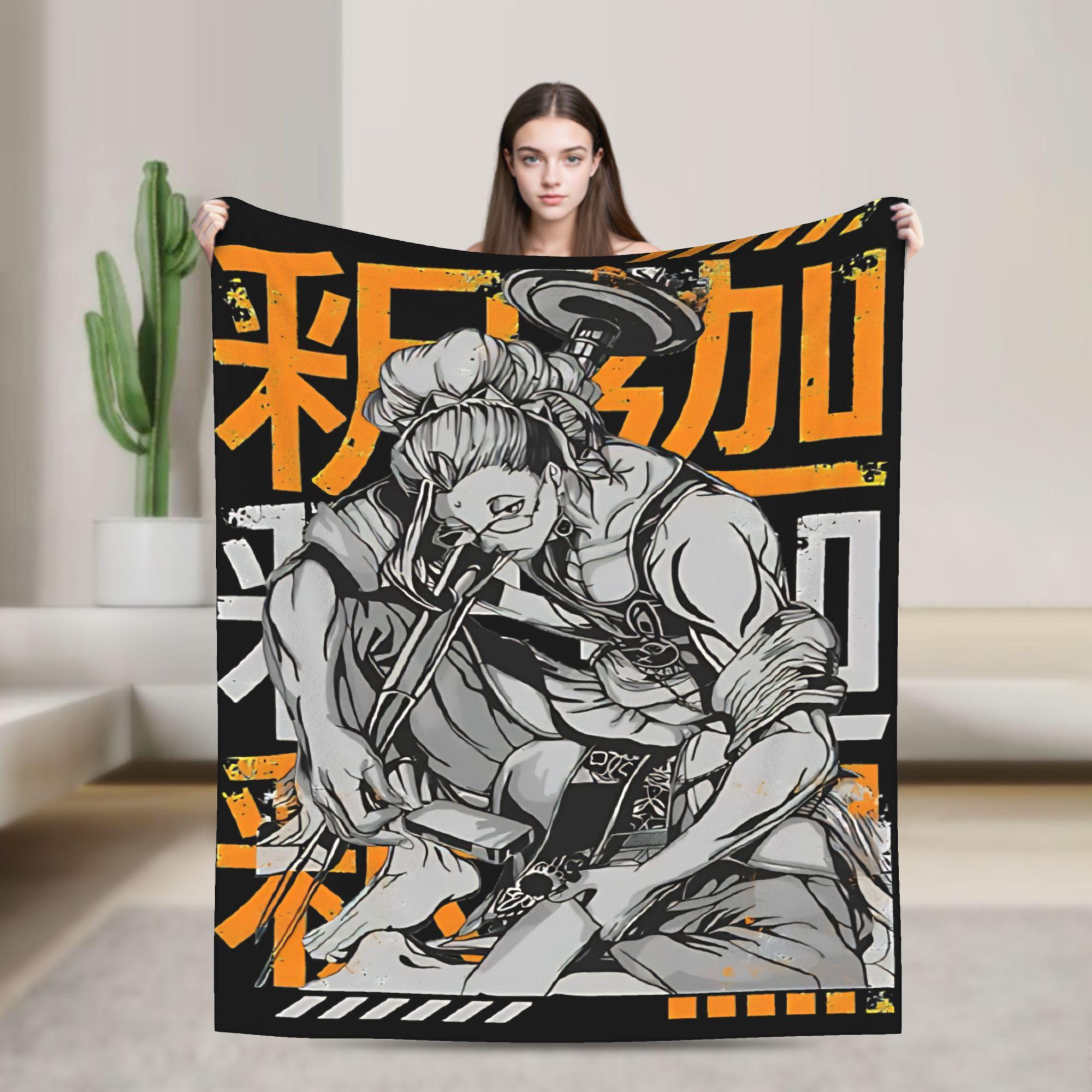 

Buddha Record Of Ragnarok Blanket Quality Soft Throw Blanket Spring Kids Bedroom Graphic Bedspread 75x100cm (30x40inch)