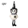 Halloween Collectible Doll Plush Pom Hanging Decoration, Pumpkin/Ghost/Black Cat/Witch Durable Ornament for Tree, Porch, Window Indoor Outdoor