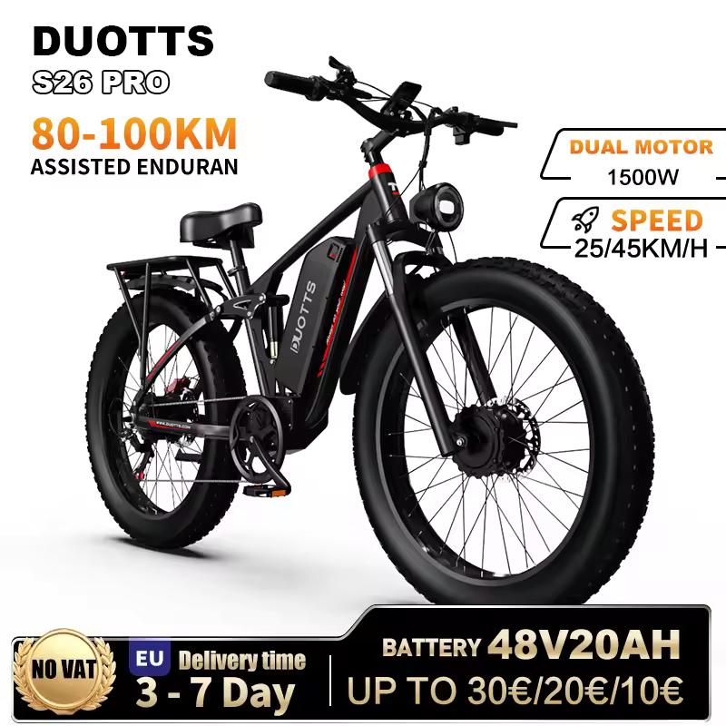 DUOTTS S26 E-Bike 1500W Motor 48V