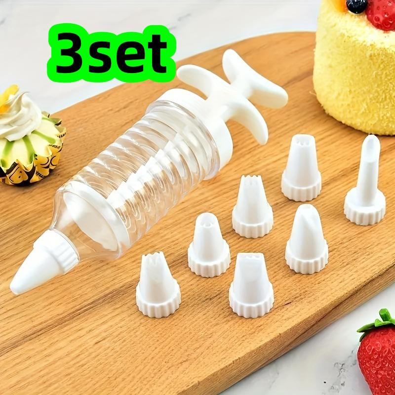 

3 Sets of Decorating Tools, Cookie Decorating Tips, Cream Decorating Gun, Suitable for Cake Decoration, Frosting and Decorating Gel, Soap Compatibl