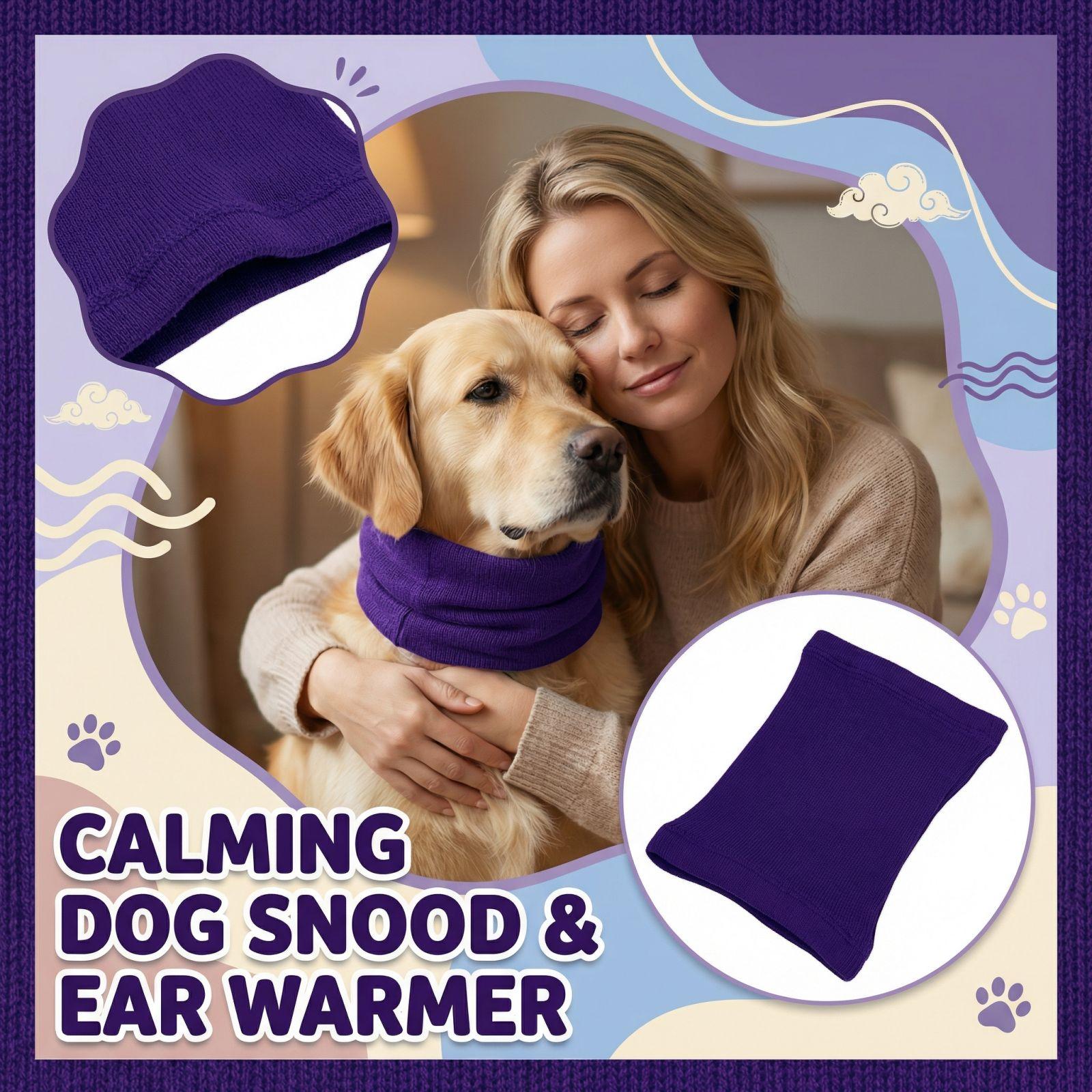 

Pet Collar Comfort Headgear Noise Reduction Warmth Retention Dog Twitters S фіолетовий