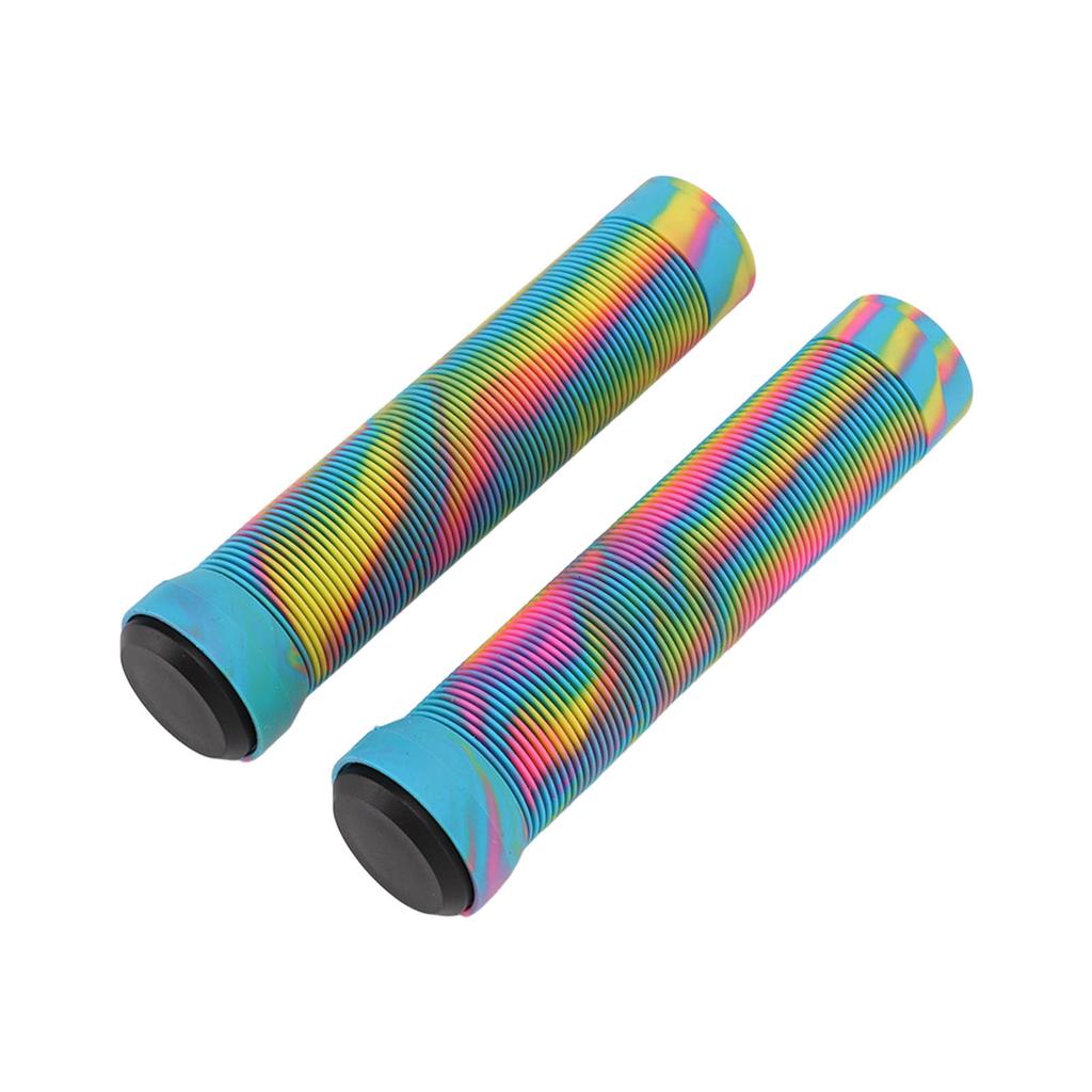 1 Pairset 22.2mm Rubber Handlebar Grips with Anti Slip Texture Mountain Bike Handle Cover