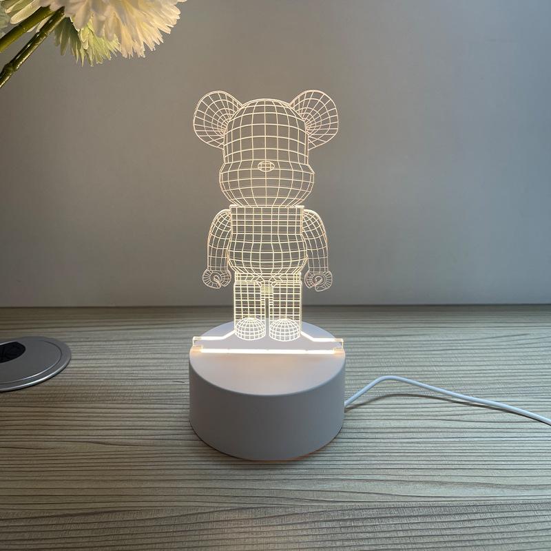 Creative Accompanying Hand Gift 3D Small Night Light Desktop Decorative Light Atmosphere Lamp Gift Bedside Luminous Atmosphere