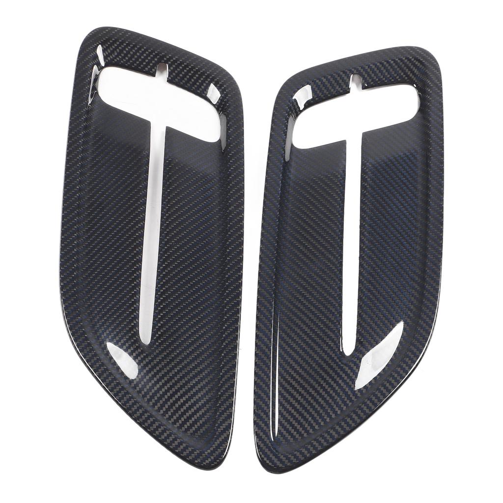 2 Pcs Engine Hood   Vent Cover Carbon   Front Upper Bonnet Hood   Outlet Cover Replacement for     2018 to 2023