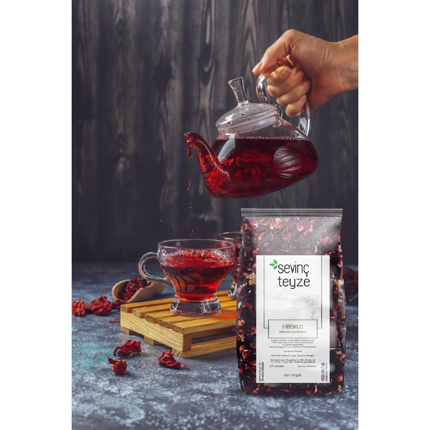 

Hibiscus, Okra Flower, Mecca Rose, Pomegranate Flower, Hibiscus Sabdariffa 50g