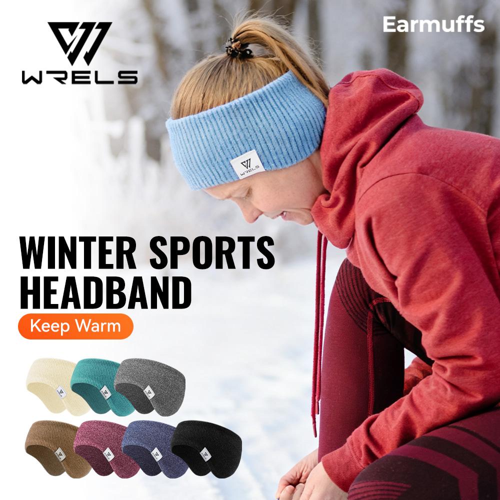 WRELS Fleece Ear Warmer Muffs Headband Ear Muffs Yoga Warm Stretchy Thermal Ear Muffs Men Women Cold Weather Windproof Earmuffs