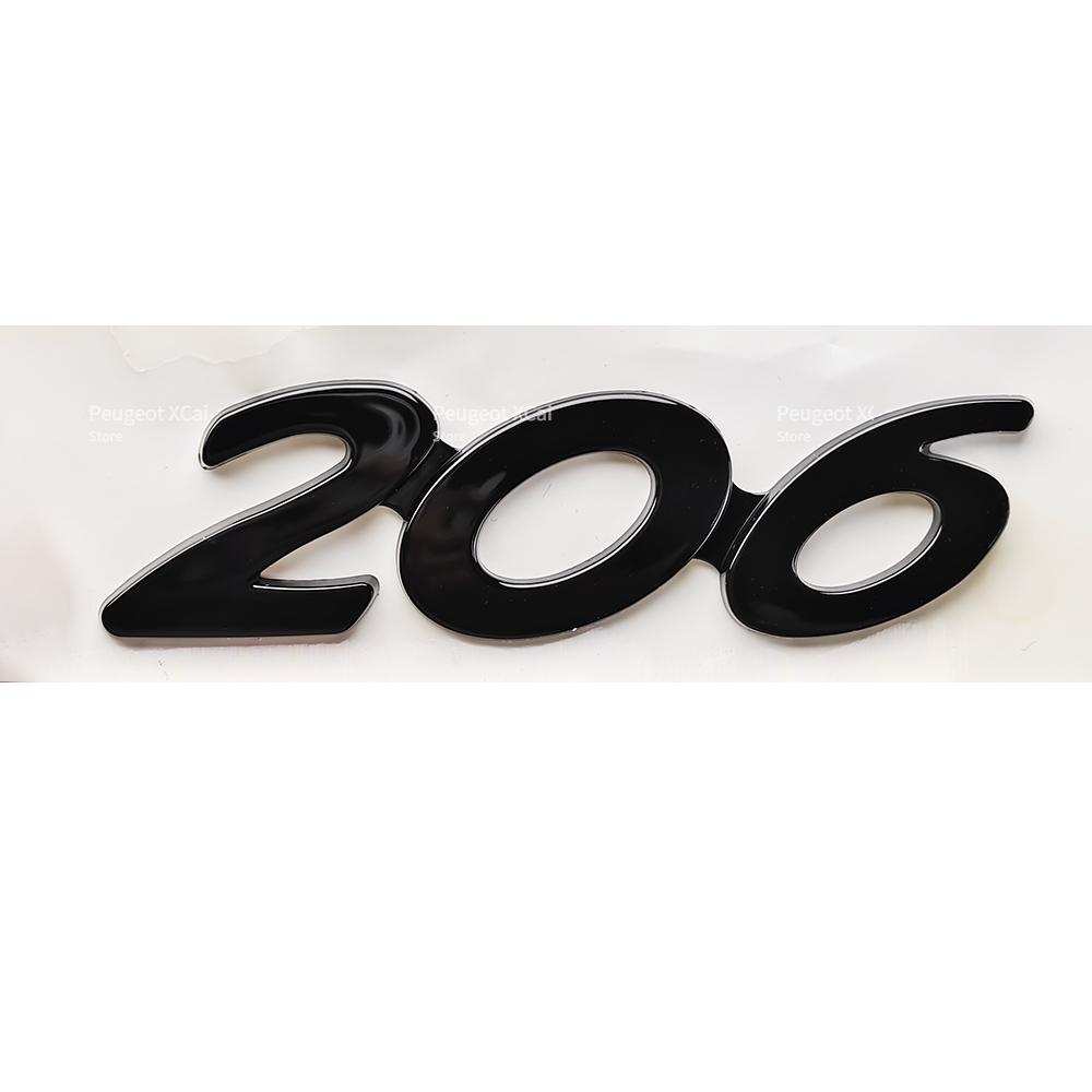 akpsw6 3D ABS Rear Trunk Emblem Badge Number Sticker for Peugeot 206 207 301 307 308 408 508 Car Accessories Comes with Back Glue