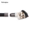 White Resin Skull Hat Head Walking Cane Fashion Decorative Steel Stick Gentleman Elegant Cosplay Cane Knob Crosier 94cm