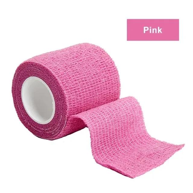 

1roll 2.5/5/7.5/10cm*4.5m Non Woven Elastic Self Adhesive Bandage Cohesive Bandage for Sports Fixing Finger Wrist Leg camping 2.5cmx4.5m