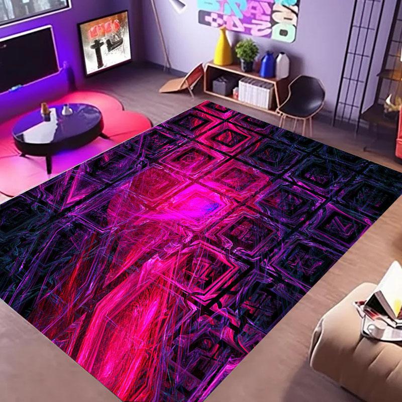 Alfombras HD para Área de Hogar para Gamers con Diseño de Mando de Juego, Alfombras de Piso Antideslizantes para Niños, Alfombra para Decoración Sala de Estar, Dormitorio, Salas de Juego, Cocina