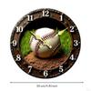 Sports Themed Wall Clock Silent NonTicking 3D Ball Precision Movement House Decoration for