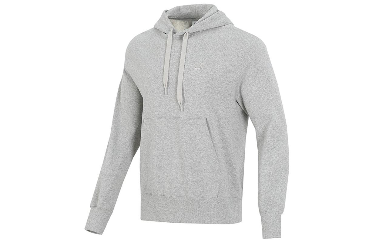Nike Sweatshirts Men s Light Gray Hooded Moderate Regular DA0024-050 S