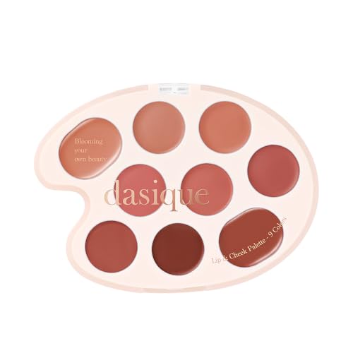Official Daisyk Mood Painting Lip & Cheek Palette, 9-Color Palette/Lip Palette/Cheek Palette (#01 Warm Coloring, 6g)