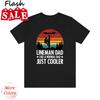 2025/Lineman Dad Shirt, Father's Day Tshirt, Funny Dad Shirt, Gift for Dad, Fath Unisex T-Shirt
