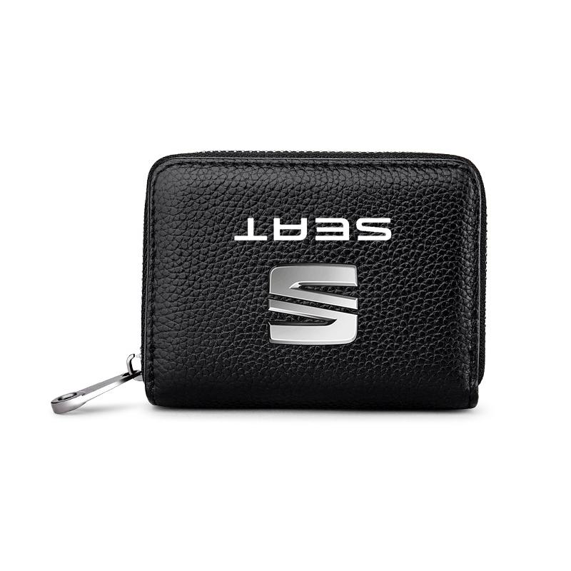 Car Driver's License ID Card Bank Card Wallet Car Styling For SEAT Leon 5F Ibiza 5 6 MII Altea Toledo 3 Cordoba Alhambra