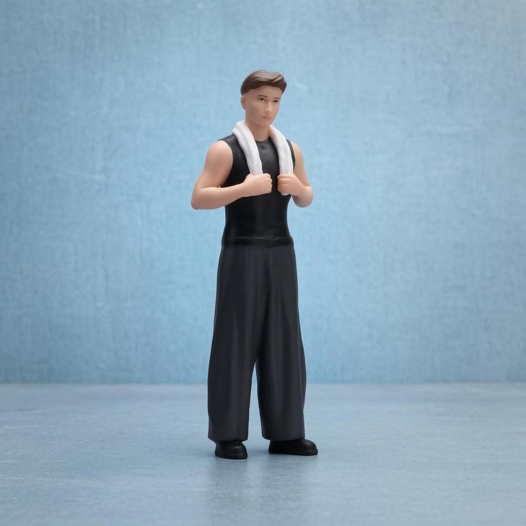Standing Maintenance Worker statue/18 Scale Garage Scene Figure 10 Cm Figurine