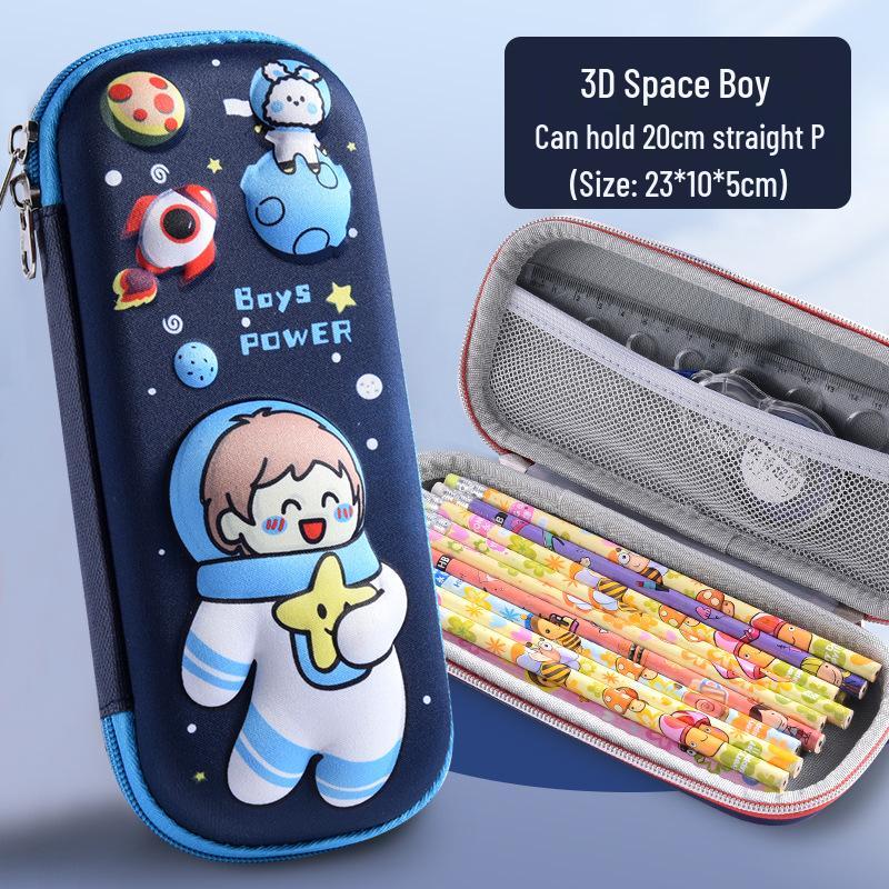 2022 New 3D Cartoon Pencil Case - Large Capacity, Waterproof, Stain-Resistant for Elementary Students