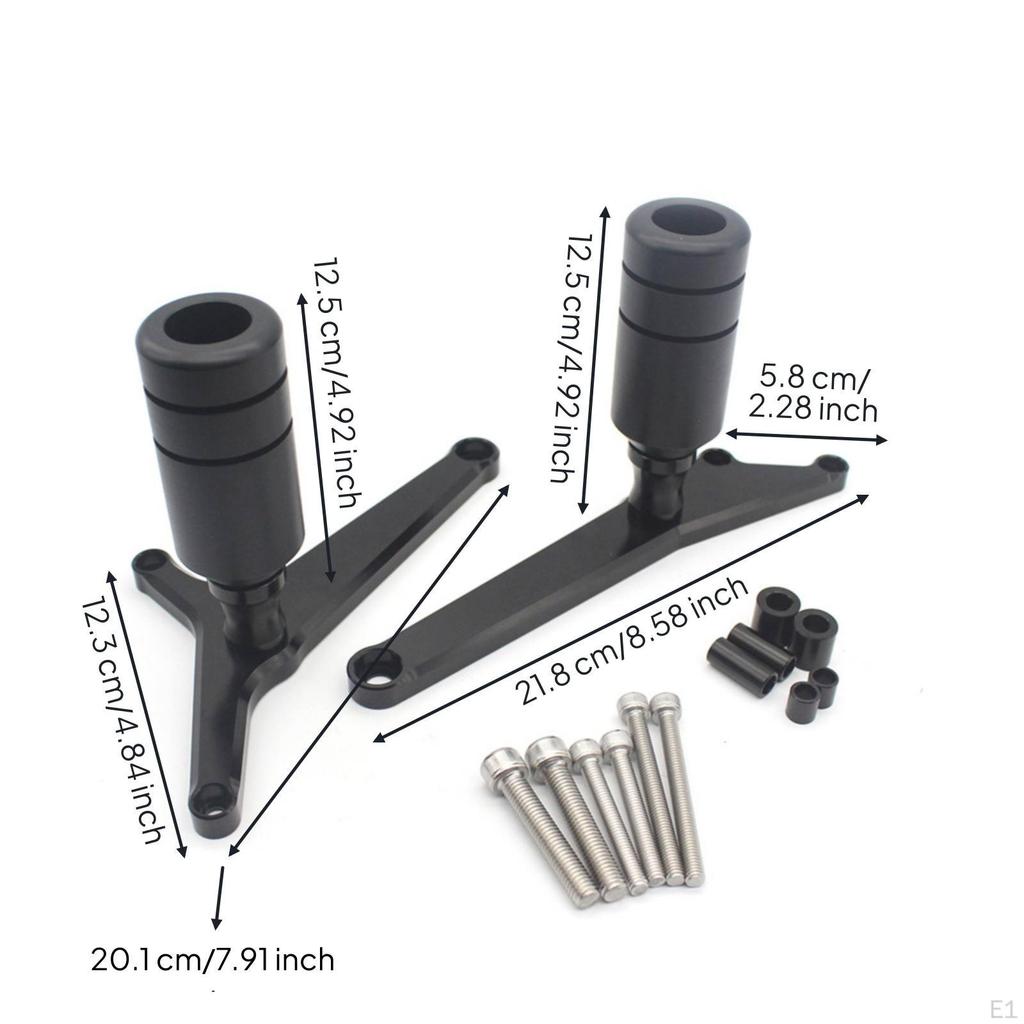 Motorcycle Frame Slider No Modification Crash with Mounting Bracket