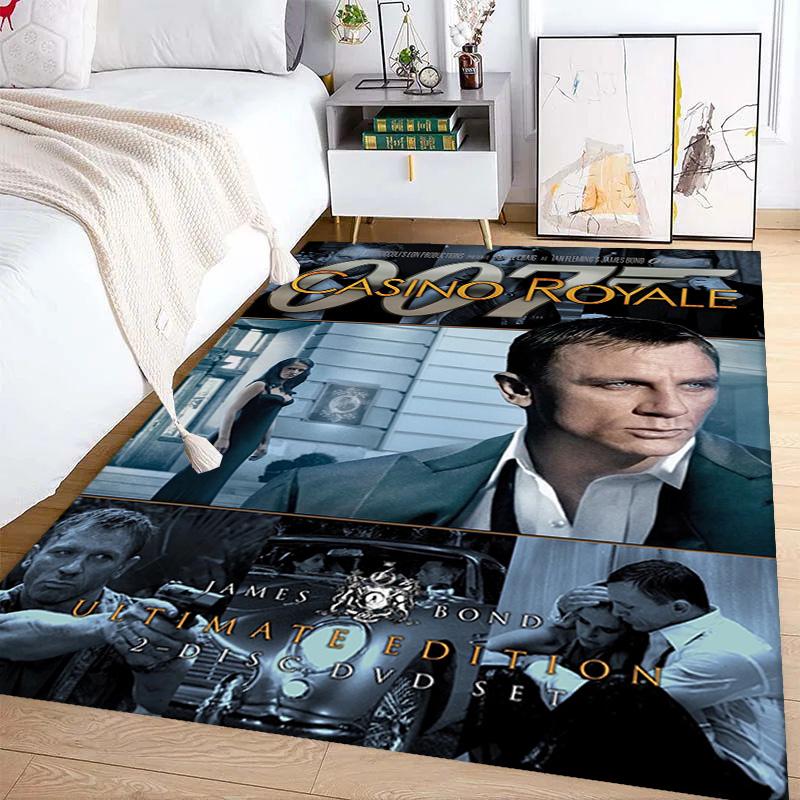 Iconic Gun Logo Design Carpet Doormat Printing Room Protective Pad Dormitory Decoration