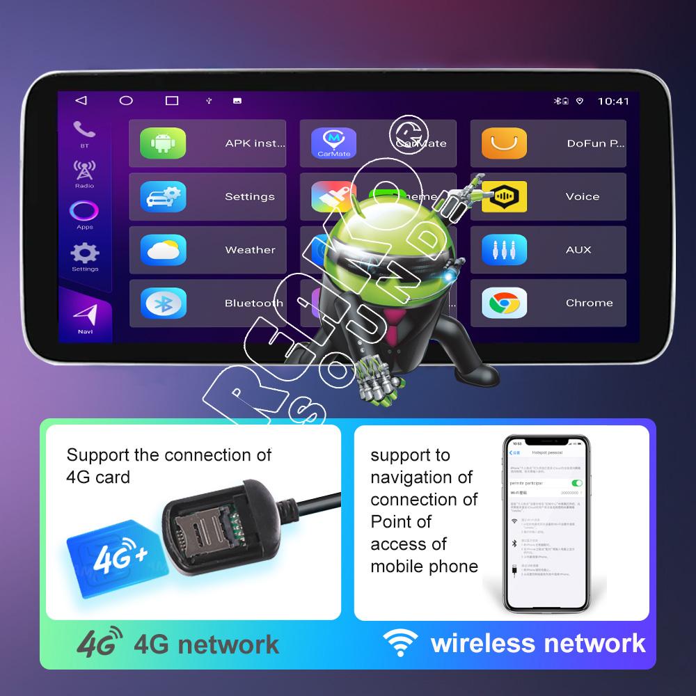 12.3" inch Car Android CarPlay Auto Car Radio Stereo Video Player navigation GPS 2 din Universal Multimedia For 2 DIN 9" Frame