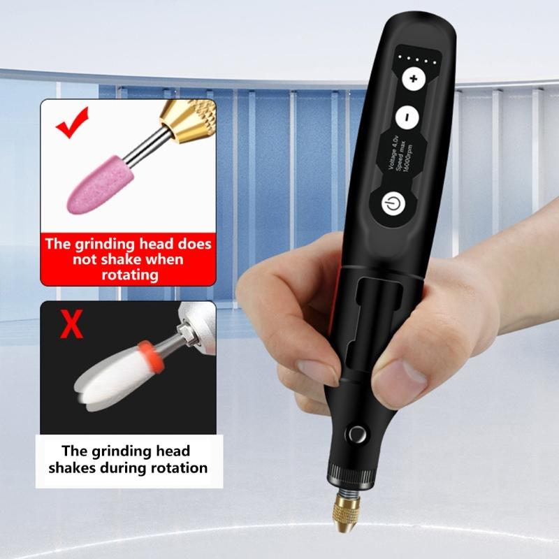 24Piece 3.7V 16000rpm Cordless Multi Purpose Grinding Machine 5 Adjustable Speeds for DIY Crafts and Home Repairs