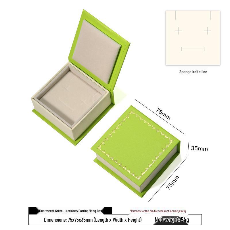 Flip-Top Jewelry Storage Box for Bracelets and Rings