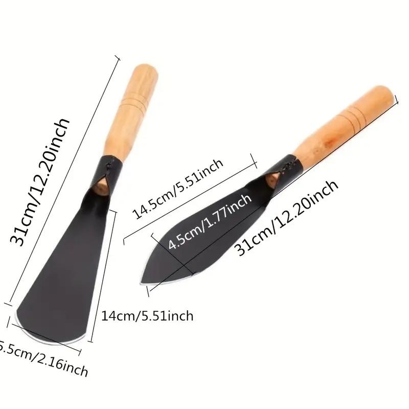 2pcs Metal Garden Trowels - Hand Shovels for Digging, Transplanting, Planting, and Weeding Tools
