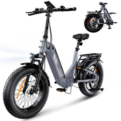 IScooter EB8 Hopfällbar elektrisk cykel 750W Motor 48V15Ah Batteri 20 tums Däck Stadspendlare Elektriska Cyklar