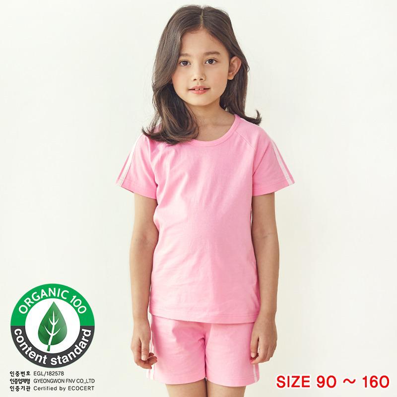 Unifriend Spring/Summer Kids Korean Style Bamboo Cotton Short Sleeve Home Wear 120